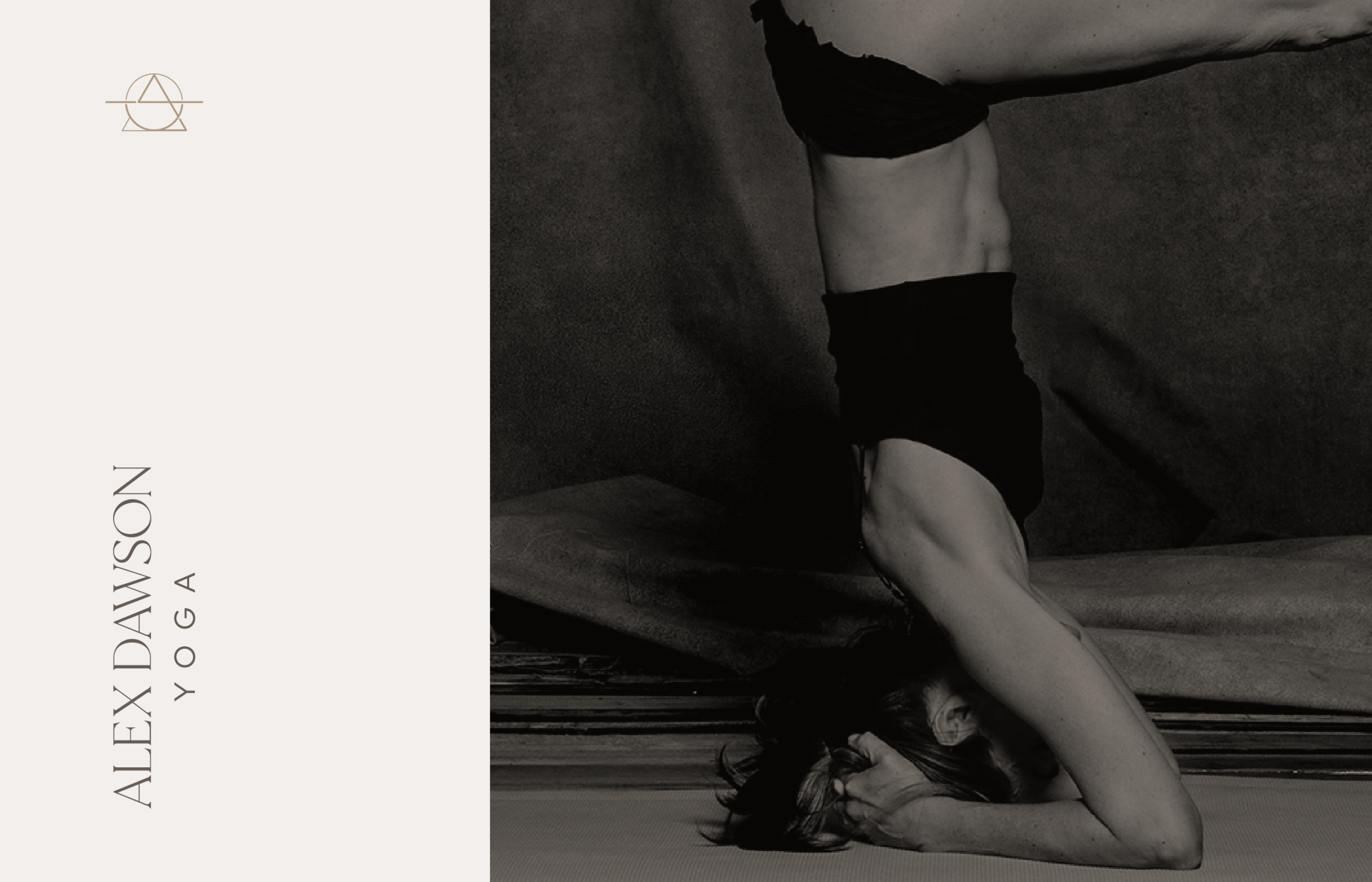 MM Brand Studio portfolio project overview with split editorial layout and moody imagery